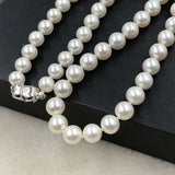 ELEISPL JEWELRY AAA Top Pearls Necklace 8mm 9mm Round Can Choose