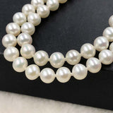 ELEISPL JEWELRY AAA Top Pearls Necklace 8mm 9mm Round Can Choose