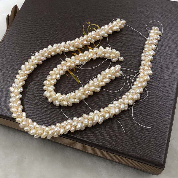 ELEISPL JEWELRY Handcraft Pearls 1 Set Necklace and Bracelet Without Clasp  #508-5