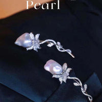 NELEISPL JEWELRY Brooch 10 PCS Different Shape Baroque Pearls