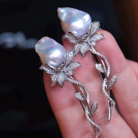 NELEISPL JEWELRY Brooch 10 PCS Different Shape Baroque Pearls