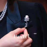 NELEISPL JEWELRY Brooch 10 PCS Different Shape Baroque Pearls