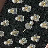 【ELEISPL] 10 Pairs AAA Small 3MM Round White Pearls Studs Earrings 18K Gold