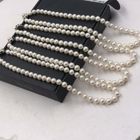 ELEISPL JEWELRY 7.5－8.5mm White Pearls Necklace Or Sets