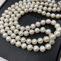 ELEISPL JEWELRY 7.5－8.5mm White Pearls Necklace Or Sets