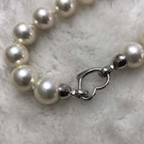 {ELEISPL] Love Style Pendant AAA Wholesale 2 Strands 12mm white Sea Shell Pearls Necklace #23502-3