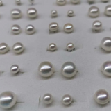 ELEISPL wholesale 100 PAIRS 3-8mm Freshwater Pearl Studs Earrings White all Or Mixed-colours