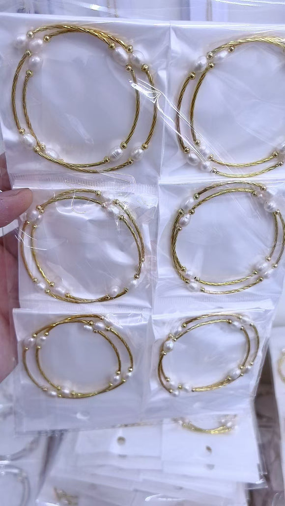 Custom pearl bracelets handcraft jewelry