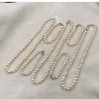 ELEISPL JEWELRY Wholesale 7-8MM White Pearls Necklace Bracelet Sets