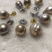 ELEISPL JEWELRY 9 Qty 12-15mm Mixed Furrow Kasumi Pearl Pendants #23500-1