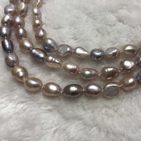 ELEISPL JEWELRY 48CM 2Rows Baroque Purple Freshwater Pearl Necklace #23500-3-2