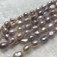 ELEISPL JEWELRY 48CM 2Rows Baroque Purple Freshwater Pearl Necklace #23500-3-2