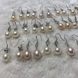 ELEISPL JEWELRY 17 Pairs 10-11*11-12mm Drop FW Pearls Dangle Earrings #23500-3-3