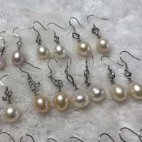 ELEISPL JEWELRY 17 Pairs 10-11*11-12mm Drop FW Pearls Dangle Earrings #23500-3-3