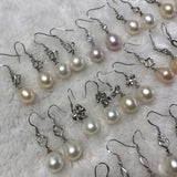 ELEISPL JEWELRY 17 Pairs 10-11*11-12mm Drop FW Pearls Dangle Earrings #23500-3-3