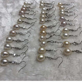 ELEISPL JEWELRY 17 Pairs 10-11*11-12mm Drop FW Pearls Dangle Earrings #23500-3-3