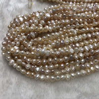 [ELEISPL]  13 Strands Small Beads 4-5*6-8mm Baroque Nugget FW Pearls mixed 45cm/string #23500-3