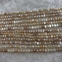 [ELEISPL]  13 Strands Small Beads 4-5*6-8mm Baroque Nugget FW Pearls mixed 45cm/string #23500-3