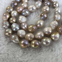 ELEISPL Wholesale 2 Strands 10-13mm Natural mixed Thick Kasumi Freshwater Pearls Necklace 84CM Long Style Women's #23500-7-1