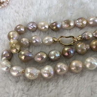 ELEISPL Wholesale 2 Strands 10-13mm Natural mixed Thick Kasumi Freshwater Pearls Necklace 84CM Long Style Women's #23500-7-1