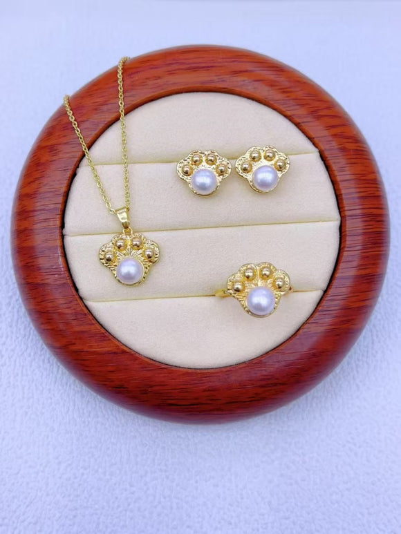 2025 Wholesale 9 sets real pearl sets different style