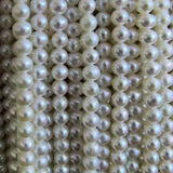 AA Wholesale 4-4.5mm near round potato white freshwater pearl strings