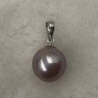 ELEISPL Wholesale 5 PCS 9-10mm Round Kasumi Pearls Pendants #498-35-6