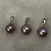 ELEISPL Wholesale 5 PCS 9-10mm Round Kasumi Pearls Pendants #498-35-6