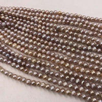 ELEISPL JEWELRY 10 Strands 7-8mm Purple White Freshwater Pearls Loose Beads Strings #495