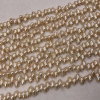 ELEISPL JEWELRY Wholesale 10 Strands 4mm*6-7mm  Freshwater Light Pink Pearl Strings Small Beads #497-6