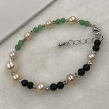 ELEISPL JEWELRY Wholesale 12 Pieces Mix Style Real FW Pearls With Other Beads Bracelets #498-29