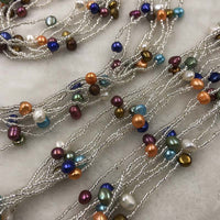 ELEISPL JEWELRY 10 Sets Small Beads 5mm Multicolours FW Pearls Necklace & Bracelets #500-5