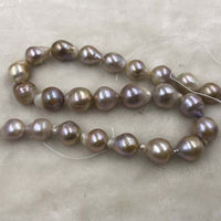 ELEISPL 1 String 12-15mm Near Drop Nucleated Kasumi Pearls 40cm  #500-2