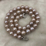 ELEISPL JEWELRY Wholesale 8 Strands Near 10mm Round Light Purple Pearls Necklace  #501-31