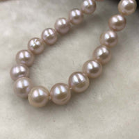 ELEISPL JEWELRY Wholesale 8 Strands Near 10mm Round Light Purple Pearls Necklace  #501-31