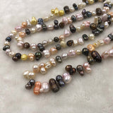 ELEISPL JEWELRY 104CM Sweater Necklace  Rare FW Pearls  7-16MM Mixed Colours #501-33-2