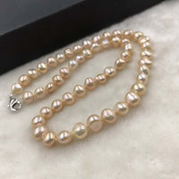 ELEISPL 44CM Natural Special Color Baroque Pearls Necklace 8-9mm #501-34-9