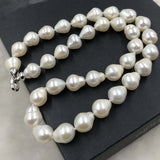 ELEISPL 50CM Long 11-12*12-14mm Lovely Drop Pearls Necklace #501-8