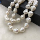 ELEISPL 50CM Long 11-12*12-14mm Lovely Drop Pearls Necklace #501-8