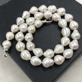 ELEISPL 50CM Long 11-12*12-14mm Lovely Drop Pearls Necklace #501-8