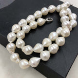 ELEISPL 50CM Long 11-12*12-14mm Lovely Drop Pearls Necklace #501-8