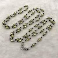 ELEISPL JEWELRY 156CM 7-8MM Green Freshwater Pearls Necklace  #501-9