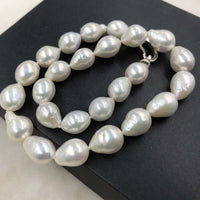 ELEISPL Gorgeous Drop 12-13X14-18MM White Pearls Necklace #502-11