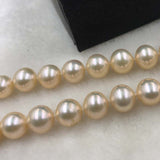 ELEISPL JEWELRY GORGEOUS Smooth Surface Pink Pearls Necklace 8.5-9mm 44cm #502-14