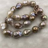 ELEISPL GORGEOUS Luster Rainbow Kasumi Pearls Necklace 13-16*17-20mm #502-15