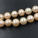 ELEISPL 11-12.5MM Round Pink FW Pearls Necklace 44cm  #502-16