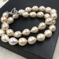 ELEISPL JEWELRY Luster Drop 10-11*12-14mm FW Pearls Necklace #502-20