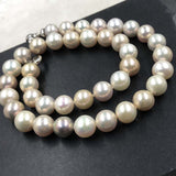 ELEISPL JEWELRY 45cm Near 11mm Round Natural Multi Pearls Necklace  #502-26