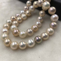 ELEISPL JEWELRY 45cm Near 11mm Round Natural Multi Pearls Necklace  #502-26