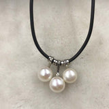 ELEISPL 4 PCS 9.5-10MM FW Pearls Pendant Necklace  #602-49